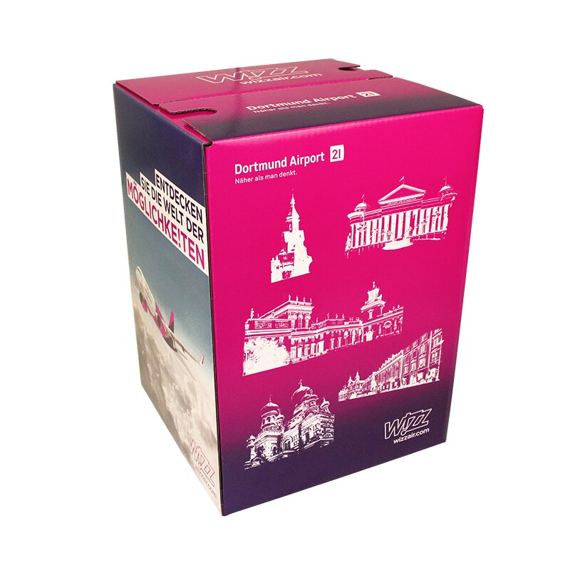 Single piece cardboard stool white PREMIUM PRINT | from 500 pcs | 4c print
