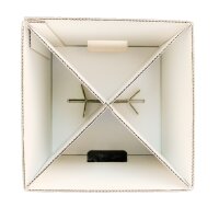 mehrteiliger Papphocker DIGITALDRUCK | bis 500 Stk weiß | 4c-Druck