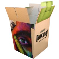 mehrteiliger Papphocker DIGITALDRUCK | bis 500 Stk weiß | 4c-Druck