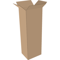 1-wall folding cartons 200x150x600 mm