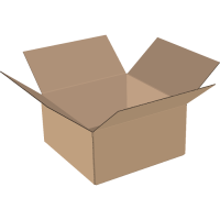 1-wall folding cartons 200x200x100 mm