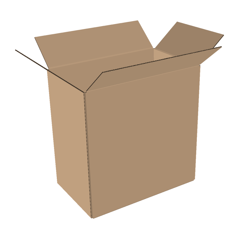 Single-wall folding boxes 300x150x300 mm
