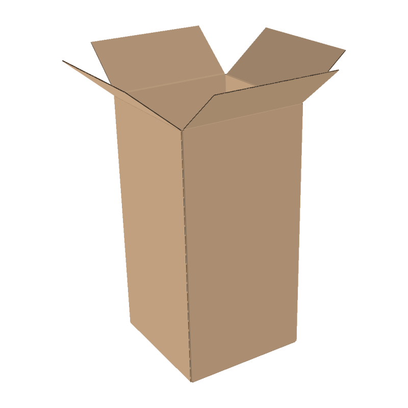 Single-wall folding boxes 350x300x550 mm