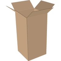 1-wall folding cartons 350x300x580 mm