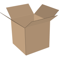 1-wall folding cartons 350x350x300 mm