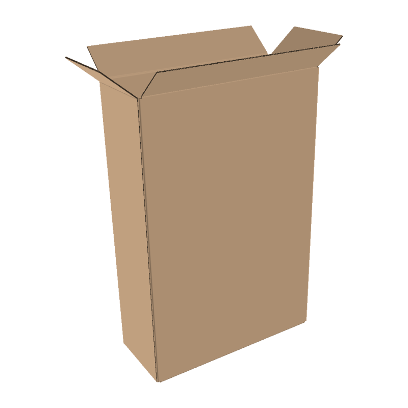 Single-wall folding boxes 400x150x450 mm