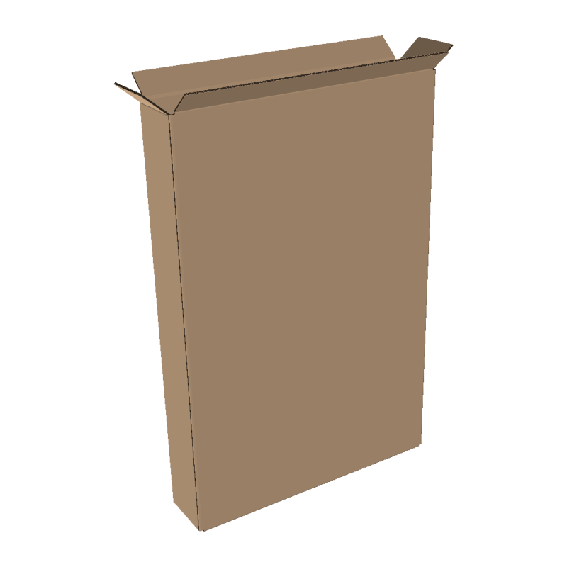 Single-wall folding boxes 500x100x600 mm