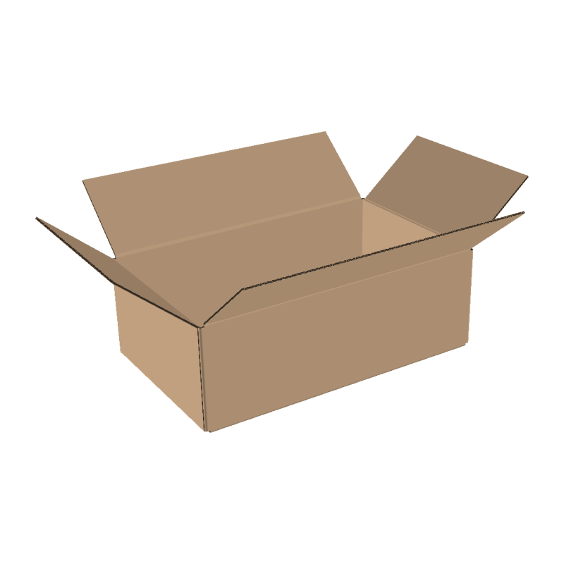 Single-wall folding boxes 500x250x150 mm