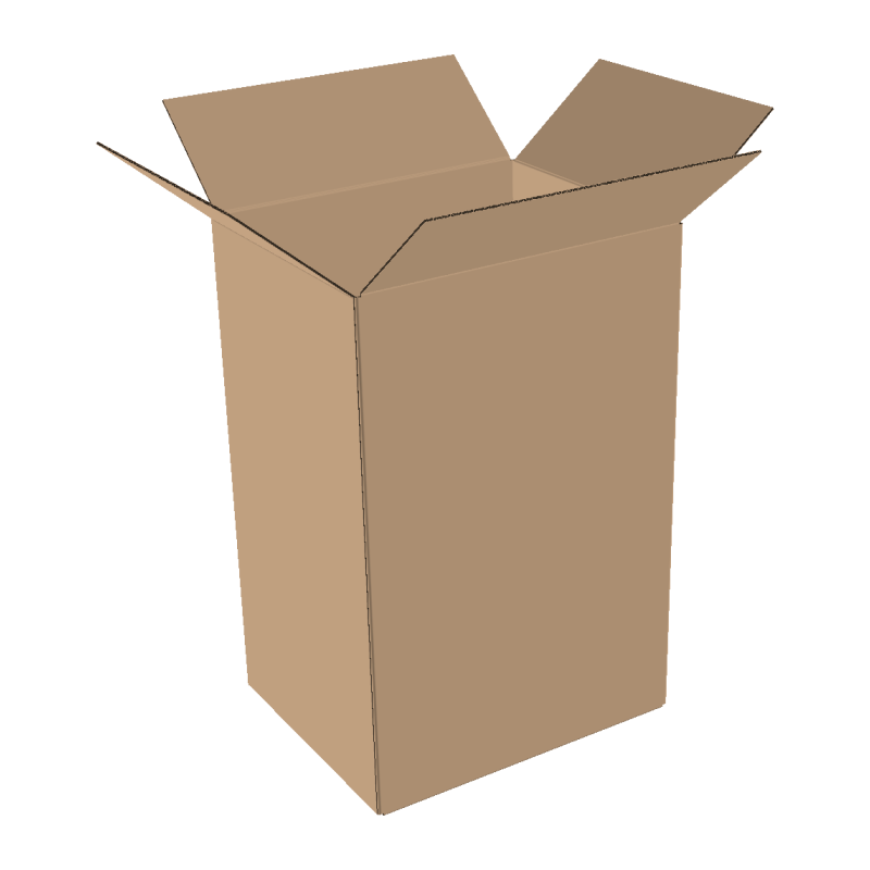 Single-wall folding boxes 500x350x600 mm
