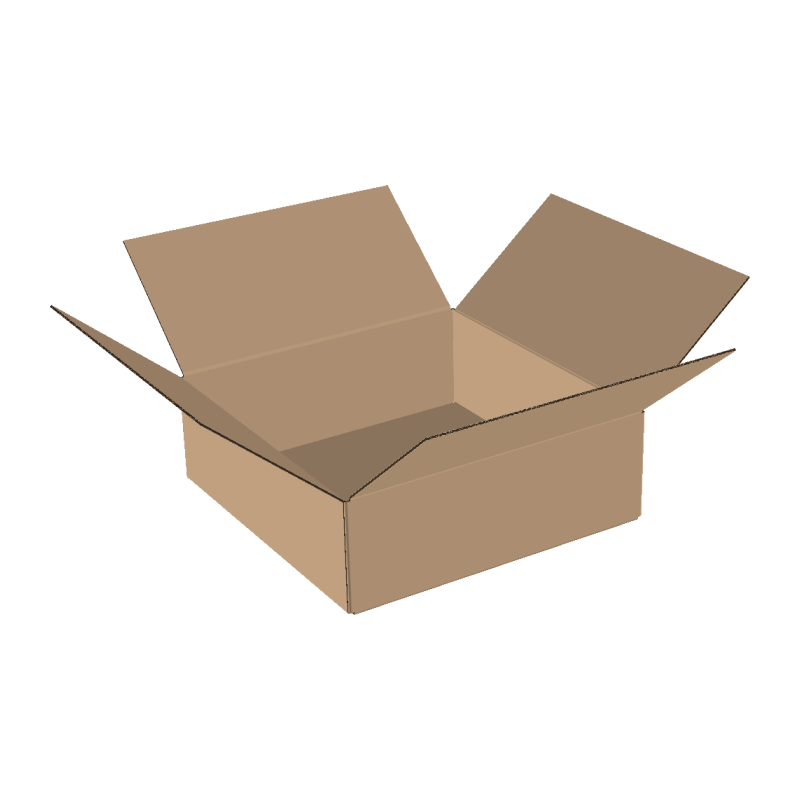 Single-wall folding boxes 500x450x150 mm