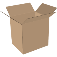 1-wall folding cartons 550x400x450 mm