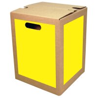Single piece cardboard stool brown STANDARD PRINT | from 440 pcs | 1c print