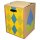 1-piece brown cardboard stool STANDARD PRINT | from 440 pieces | 2c printing