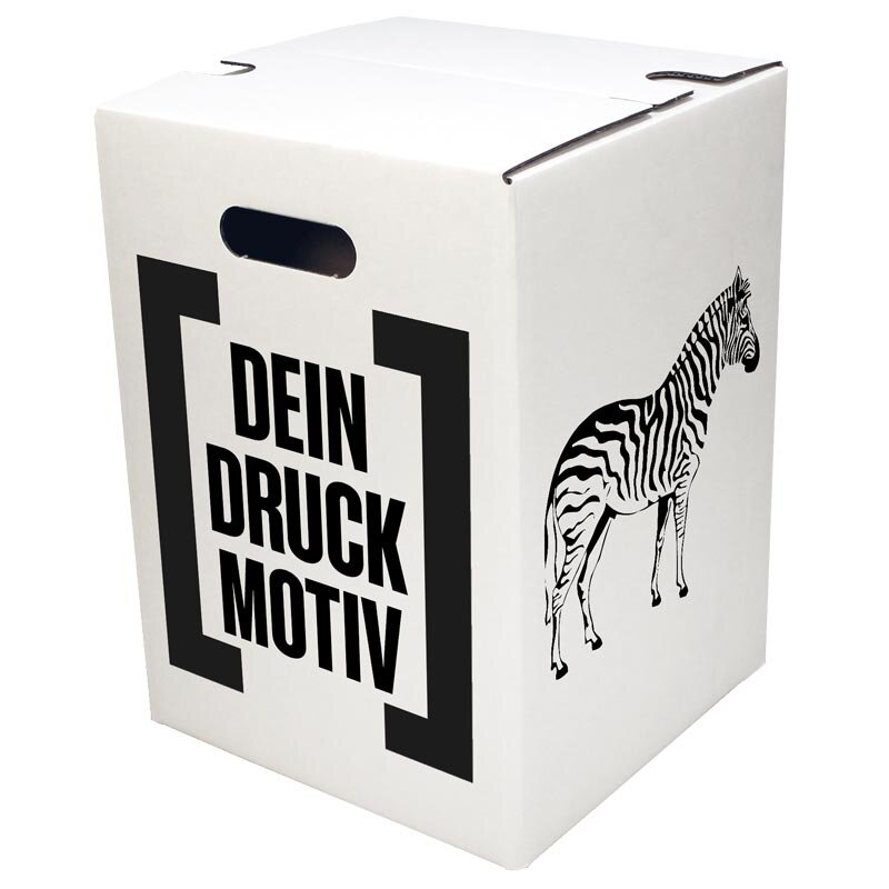 Single piece cardboard stool white STANDARD PRINT | from 440 pcs | 1c print