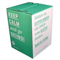 Single piece cardboard stool white STANDARD PRINT | from 440 pcs | 1c print