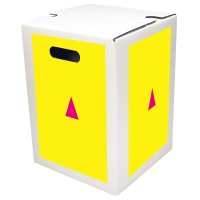 1-piece cardboard stool white STANDARD PRINT | from 440...