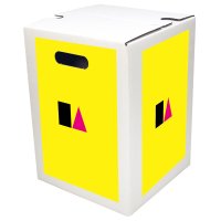 1-piece cardboard stool white STANDARD PRINT | from 440...