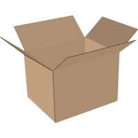 1-wall folding cartons 700x500x500 mm
