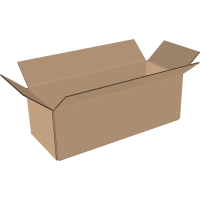 1-wall folding cartons 750x200x150 mm