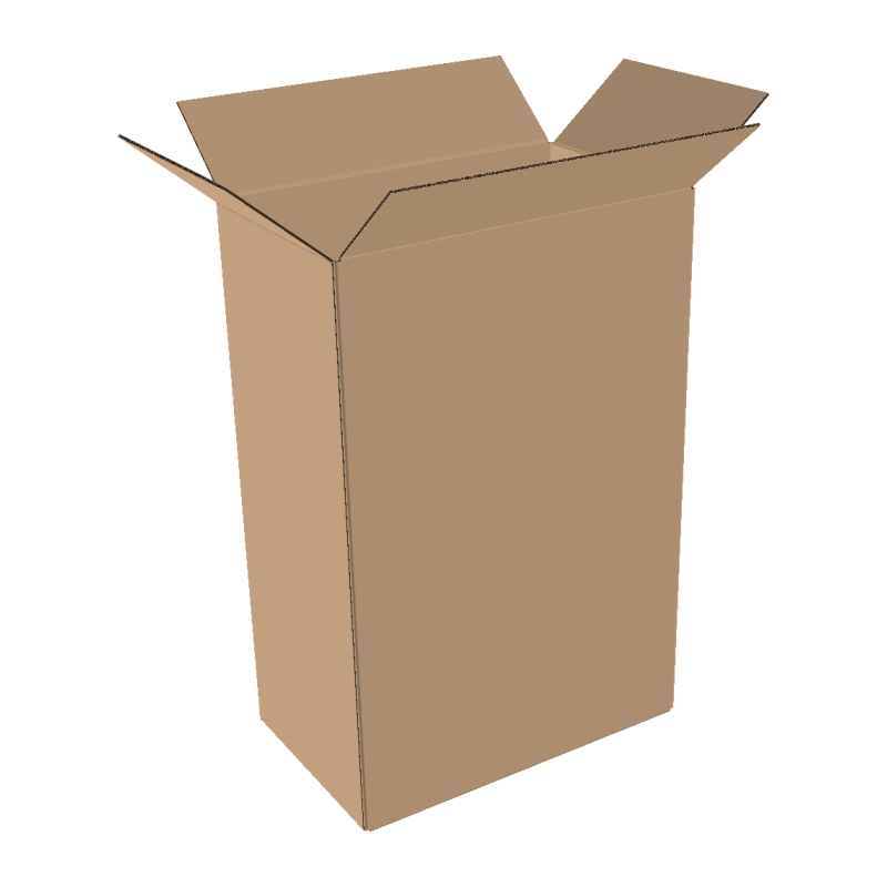 Double-walled folding boxes 200x100x250 mm