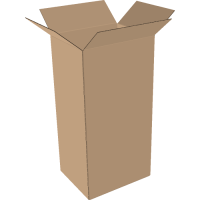 2-wall folding cartons 200x150x400 mm