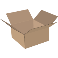 2-wall folding cartons 200x200x100 mm