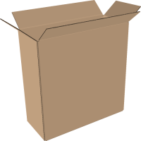 2-wall folding cartons 300x100x250 mm