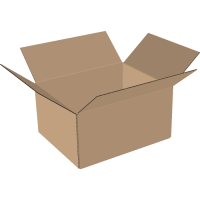 2-wall folding cartons 300x200x100 mm