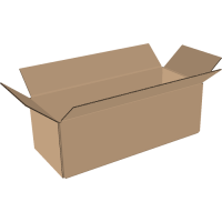 2-wall folding cartons 400x100x100 mm