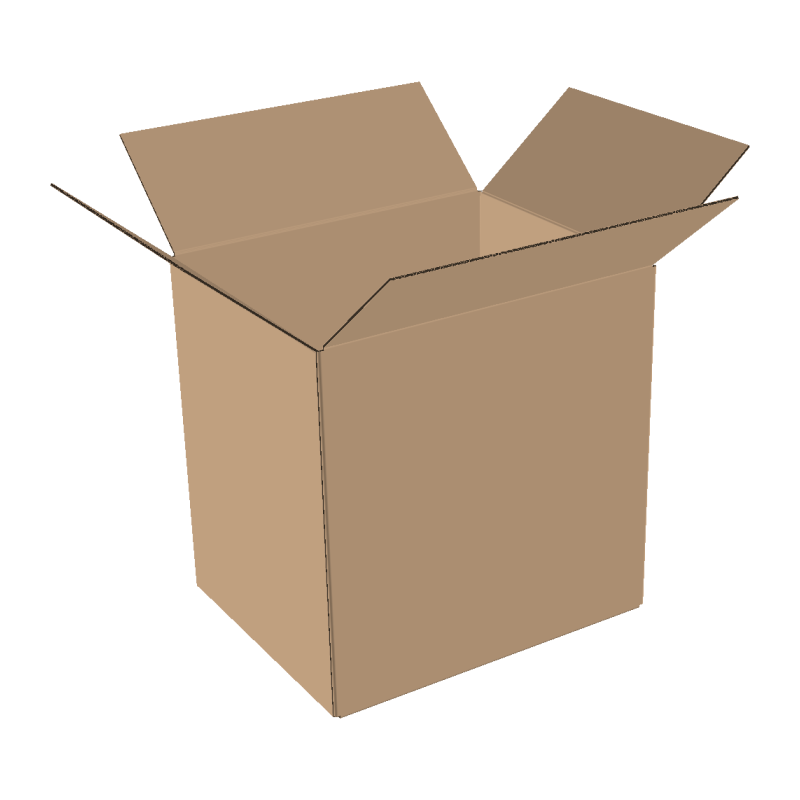 Double-walled folding boxes 450x350x400 mm