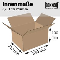Single-wall folding boxes 350x250x100 mm