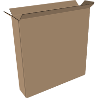 Double-walled folding boxes 500x100x450 mm