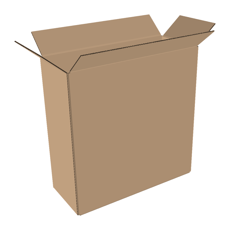 Double-walled folding boxes 600x150x600 mm
