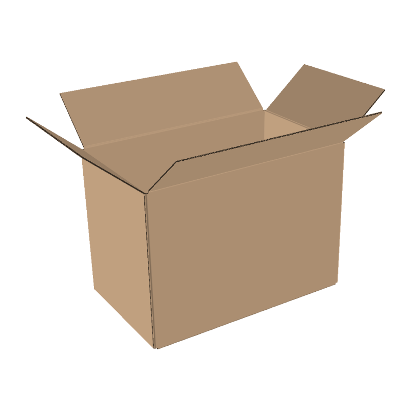 Double-walled folding boxes 600x250x400 mm