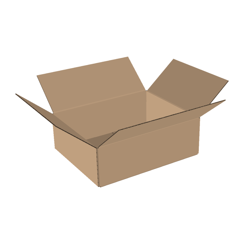 Double-walled folding boxes 600x400x100 mm