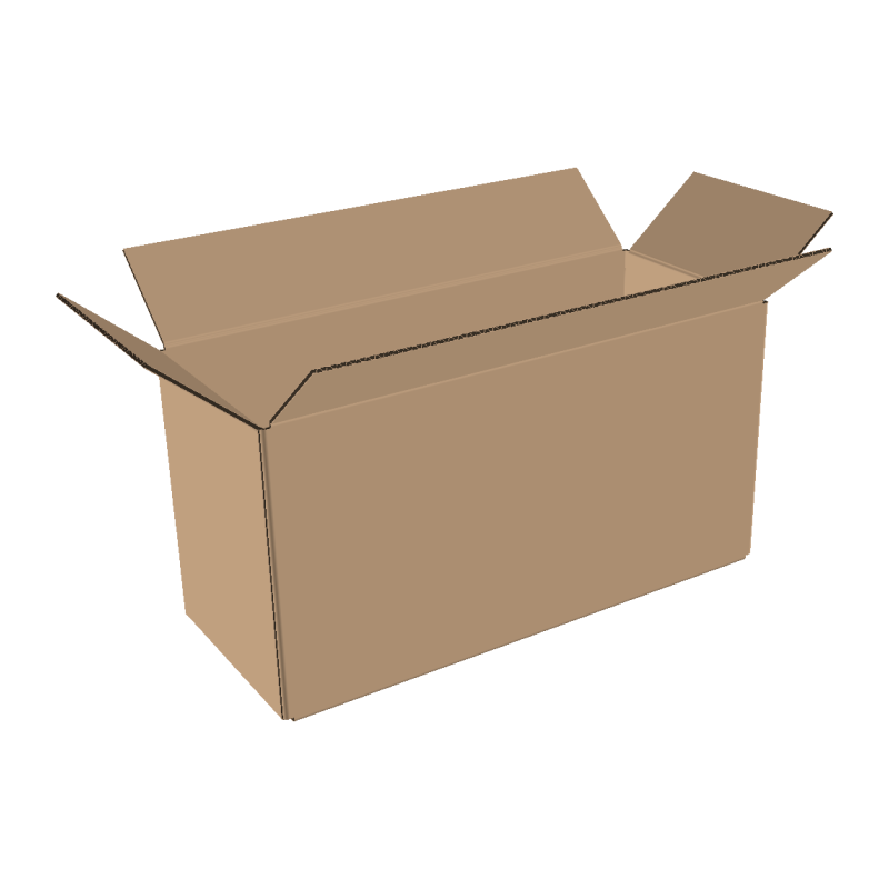 Double-walled folding boxes 800x250x250 mm