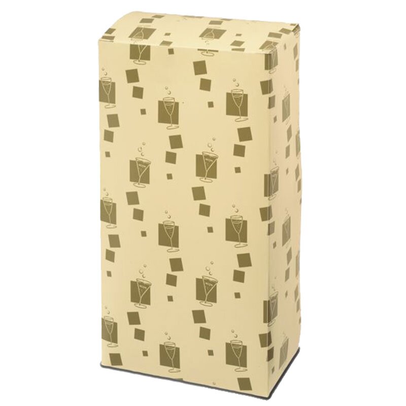 Bottle folding boxes cream gold | 2 piccolo bottle | 116x58x215 mm