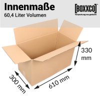 Double wall boxes 610x300x330 mm