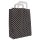 Paper carrier bags 180x80x220 mm|black + white dots
