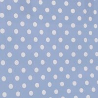 Papiertragetaschen 220x100x280 mm|hellblau + weiße Punkte