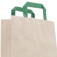 Paper carrier bags|grass paper|320x120x400 mm|brown