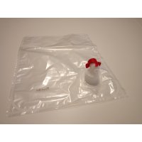 Beutel für Bag-in-Box 3 Liter Hahn seitlich