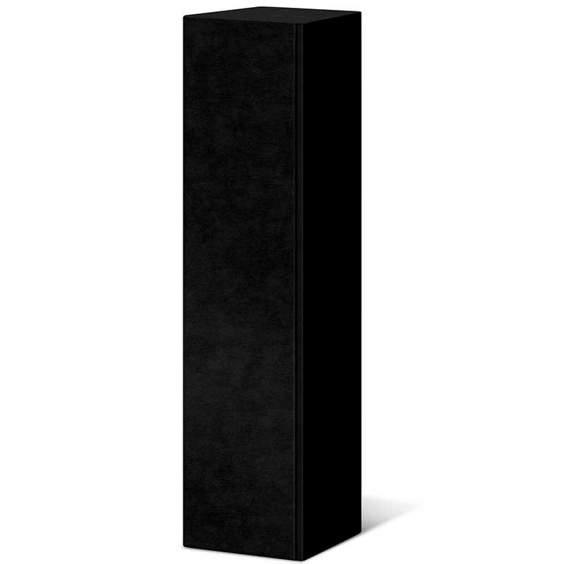 Präsentkartons Pure Schwarz | 1 Wein-/Sektflasche | 90x90x380 mm