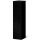 Presentation boxes Pure black | 1 wine/champagne bottle| 90x90x380 mm