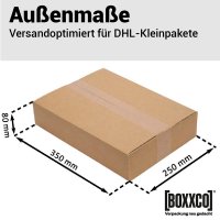 DHL Kleinpakete 1-wellige Faltkartons 350x250x80 mm...