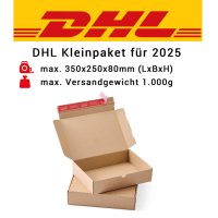DHL small parcels with self-adhesive strips 350x250x80 mm...