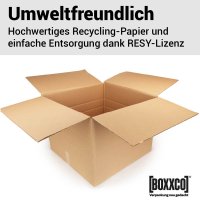 Double-walled folding boxes 630x620x250-480 mm