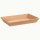 Press baskets wave structure flat | nature | 330x190x60 mm