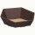 Press baskets wave structure hexagon | brown | 340x380x130 mm