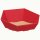 Press baskets wave structure hexagon | red | 270x290x105 mm